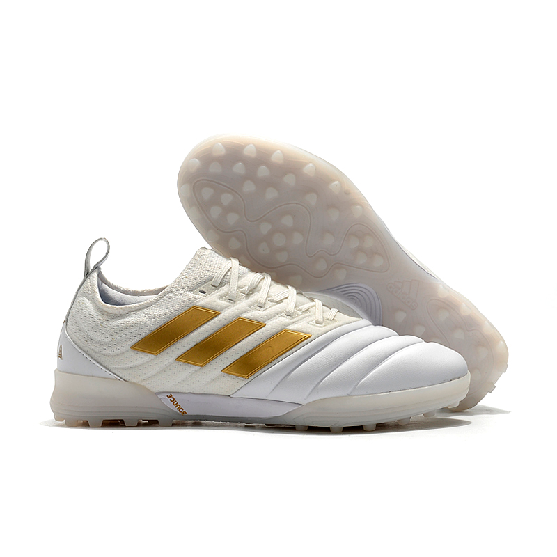Adidas Copa 20.1 TF - Branco e Dourado