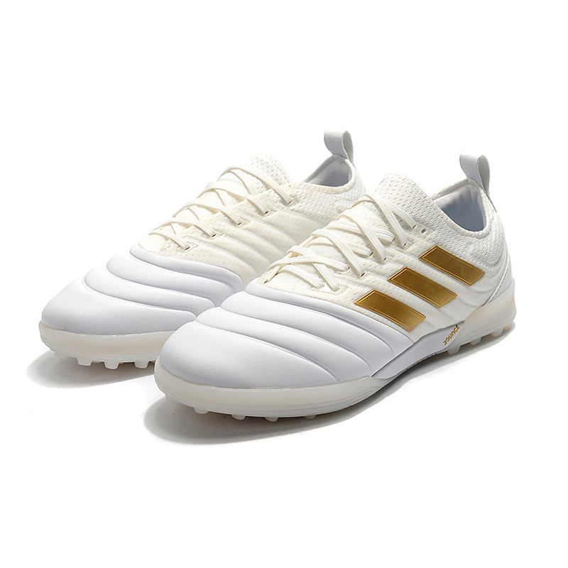 Adidas Copa 20.1 TF - Branco e Dourado