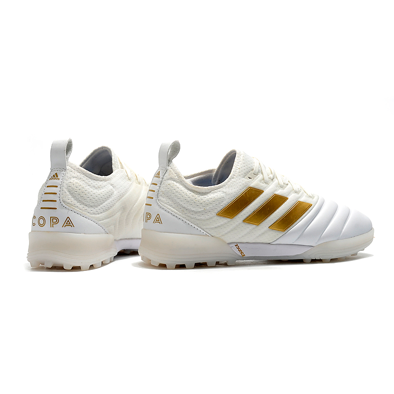 Adidas Copa 20.1 TF - Branco e Dourado