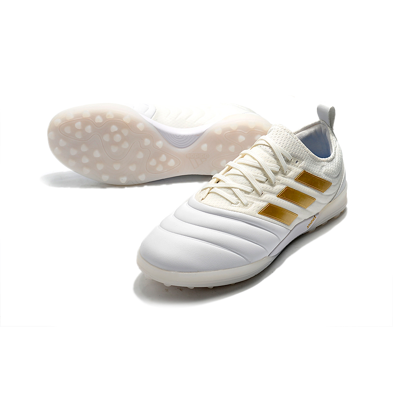 Adidas Copa 20.1 TF - Branco e Dourado