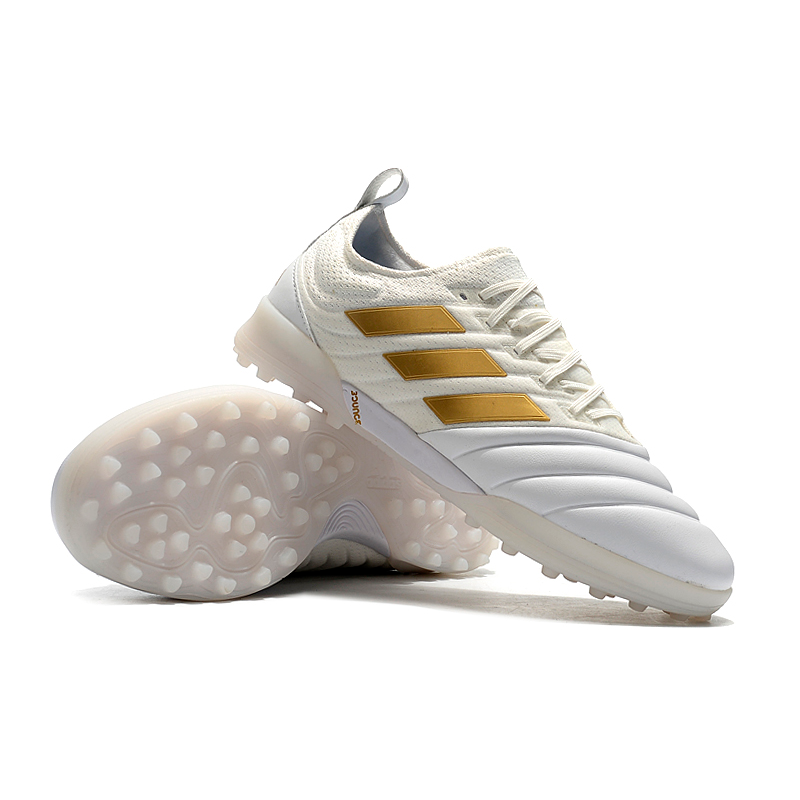 Adidas Copa 20.1 TF - Branco e Dourado