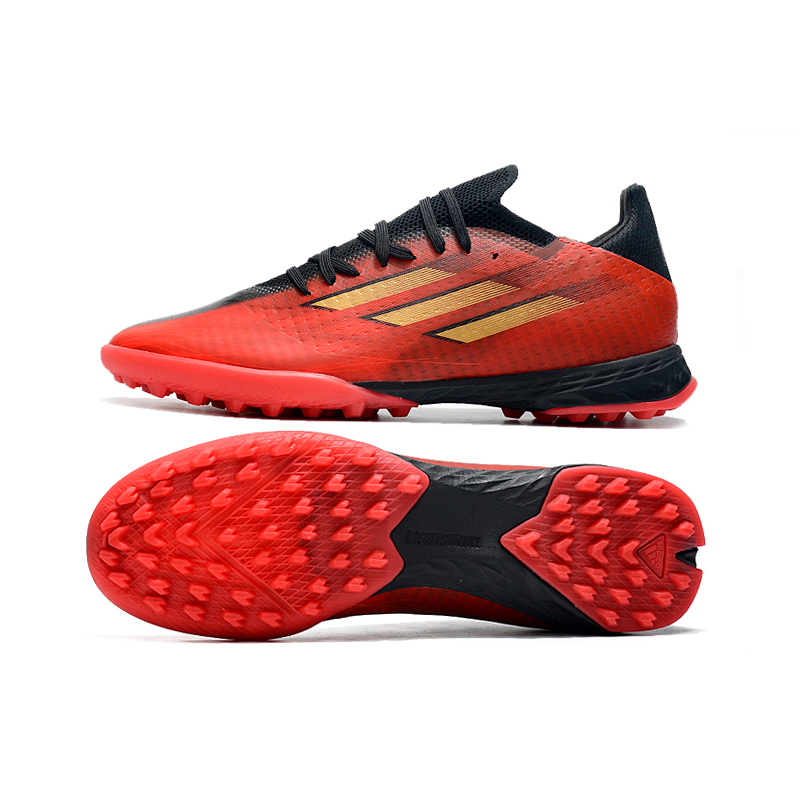 Adidas X Speedflow.1 TF - Vermelho e Dourado