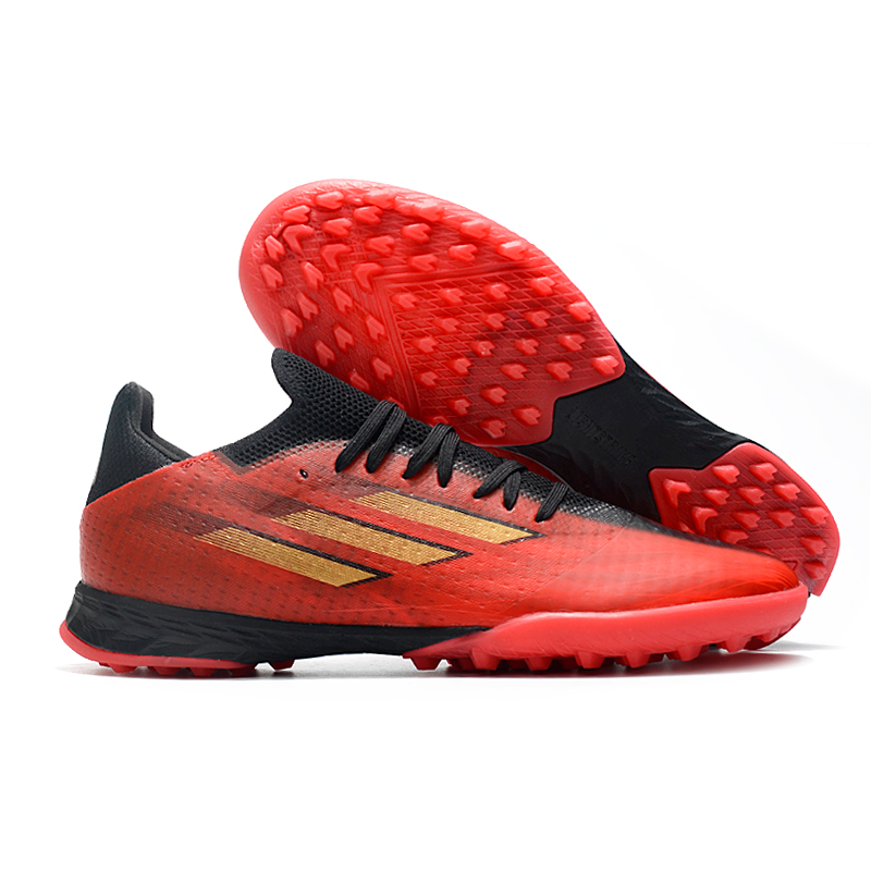 Adidas X Speedflow.1 TF - Vermelho e Dourado