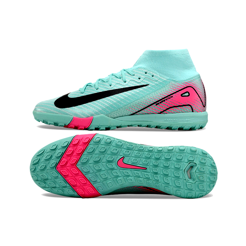 Nike AIR Zoom Mercurial Vapor 16 Elite FG - Azul e Rosa (Botinha)