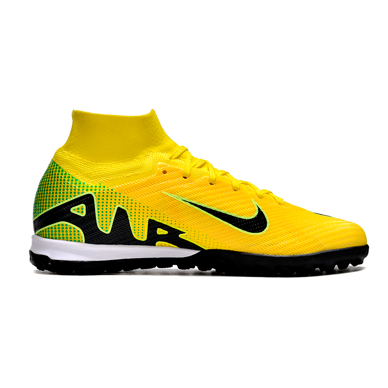 Nike Air Zoom Mercurial Vapor 15 Elite TF - Verde e Amarela (Botinha)