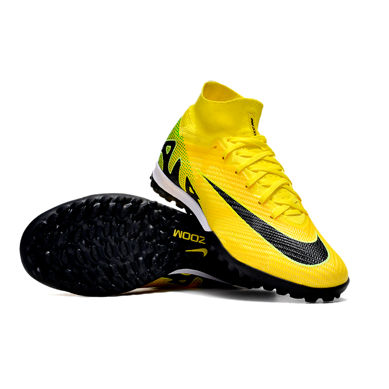Nike Air Zoom Mercurial Vapor 15 Elite TF - Verde e Amarela (Botinha)