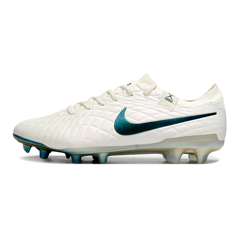 Chuteira Campo Nike Tiempo Legend 10 Elite FG Brano e Esmeralda