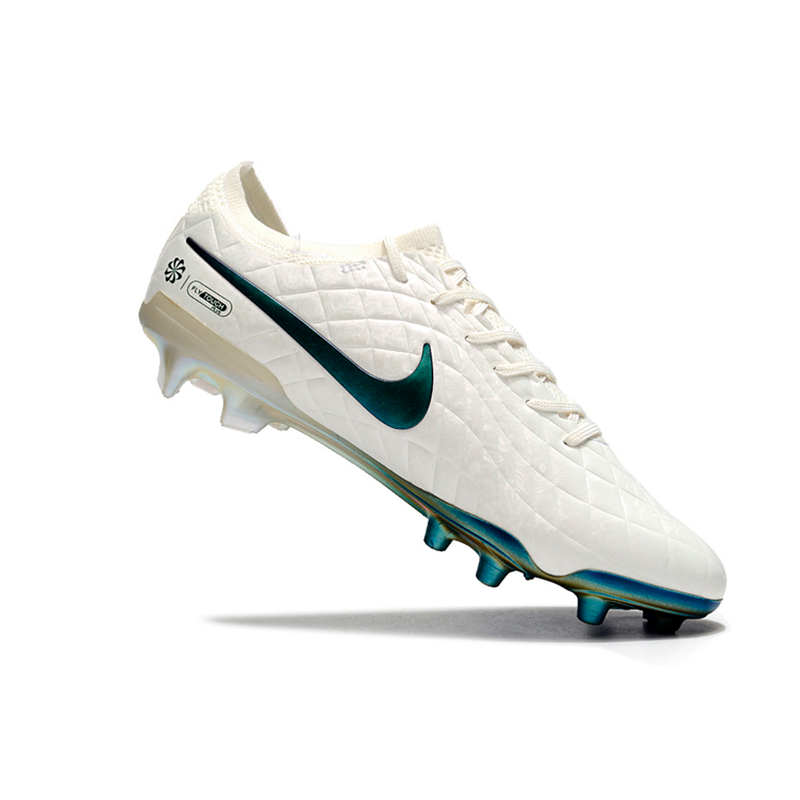 Chuteira Campo Nike Tiempo Legend 10 Elite FG Brano e Esmeralda