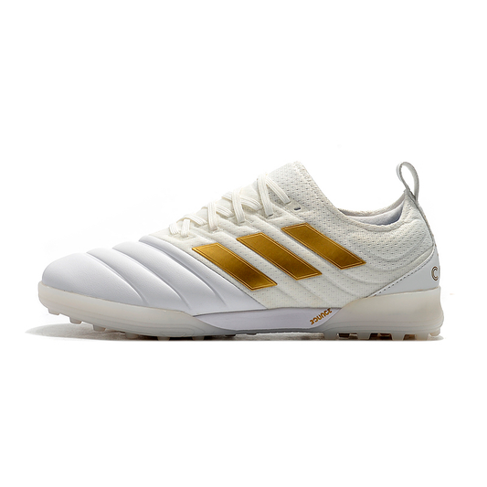 Adidas Copa 20.1 TF - Branco e Dourado
