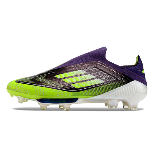 Adidas F50 Elite FG Laceless Fast Reborn Roxa, Verde e Branca