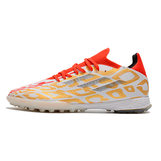 Adidas X Speedflow.1 TF - Branco, Vermelho e Dourado