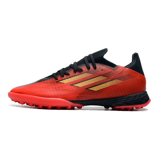 Adidas X Speedflow.1 TF - Vermelho e Dourado