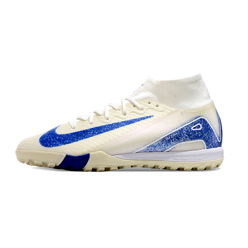 Nike AIR Zoom Mercurial Vapor 16 Elite FG - Creme e Azul (Botinha)