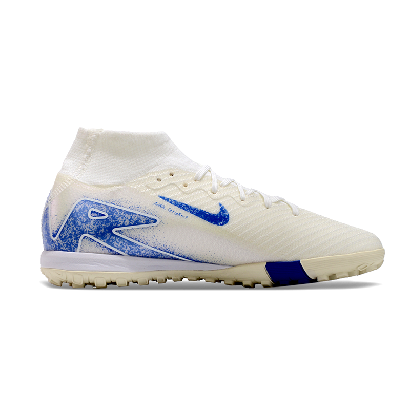 Nike AIR Zoom Mercurial Vapor 16 Elite FG - Creme e Azul (Botinha)