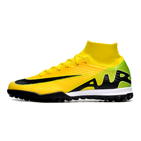 Nike Air Zoom Mercurial Vapor 15 Elite TF - Verde e Amarela (Botinha)