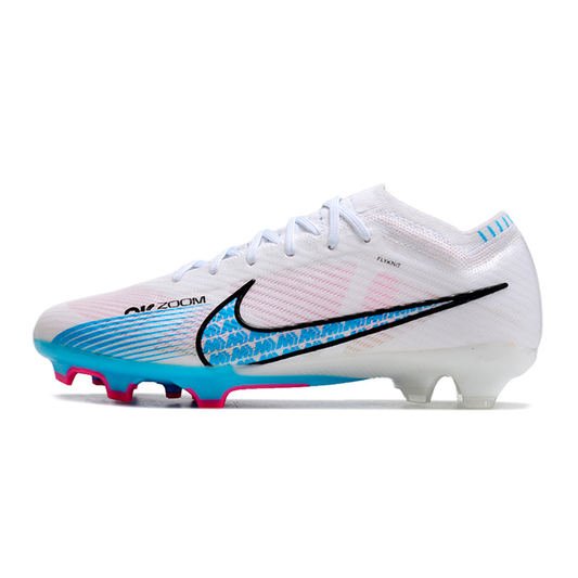 Chuteira Campo Nike Air Zoom Mercurial Vapor 15 Elite FG Branca e Azul